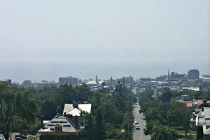Burlington: Hazy Polluted Day